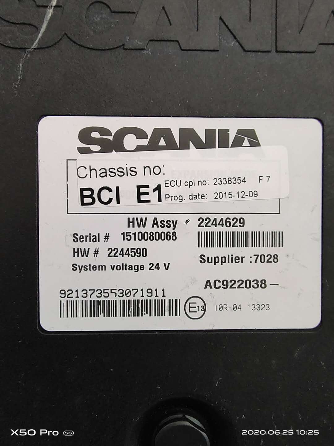 2338354 2244629 Scania DPF System DCU OEM
