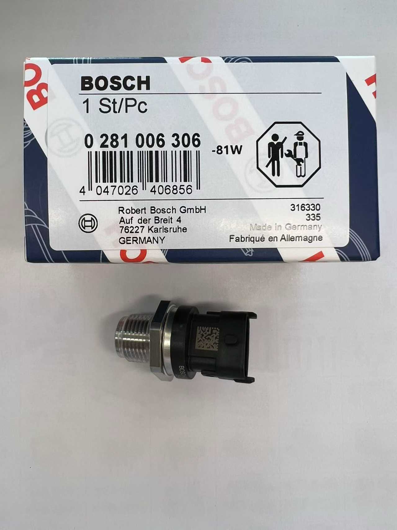 0281006306 Rail Pressure Sensor OEM