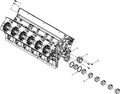1001232255 crankcase assembly OEM Baudouin No.3