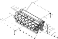 1002196323 crankcase pre-assembly  OEM Baudouin  No.4