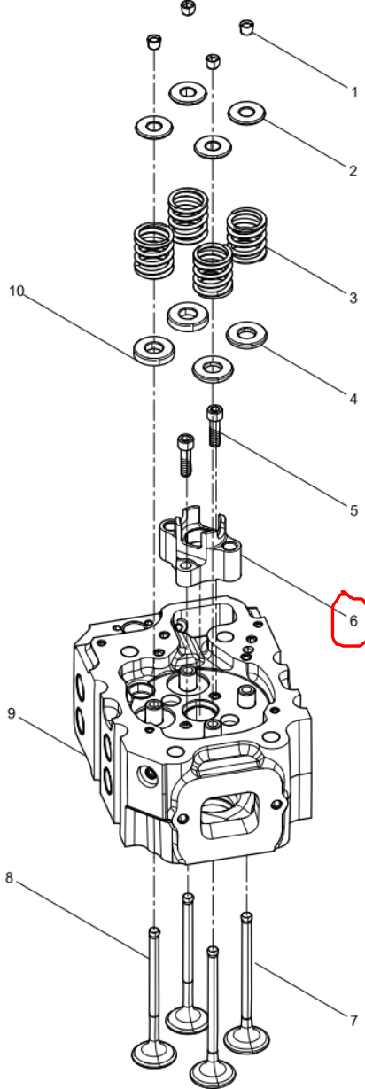 15010330B Valve Bridge Seat Baudouin No.6
