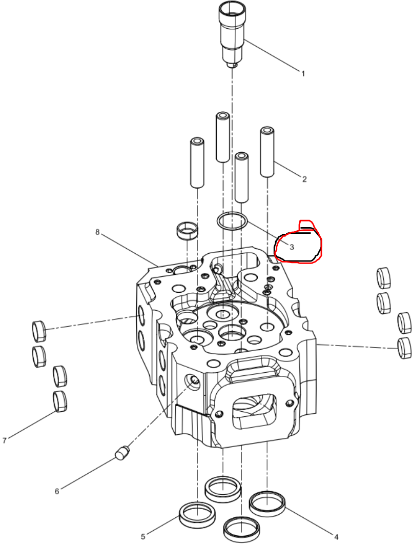 77711170N  O-ring  Baudouin No.3