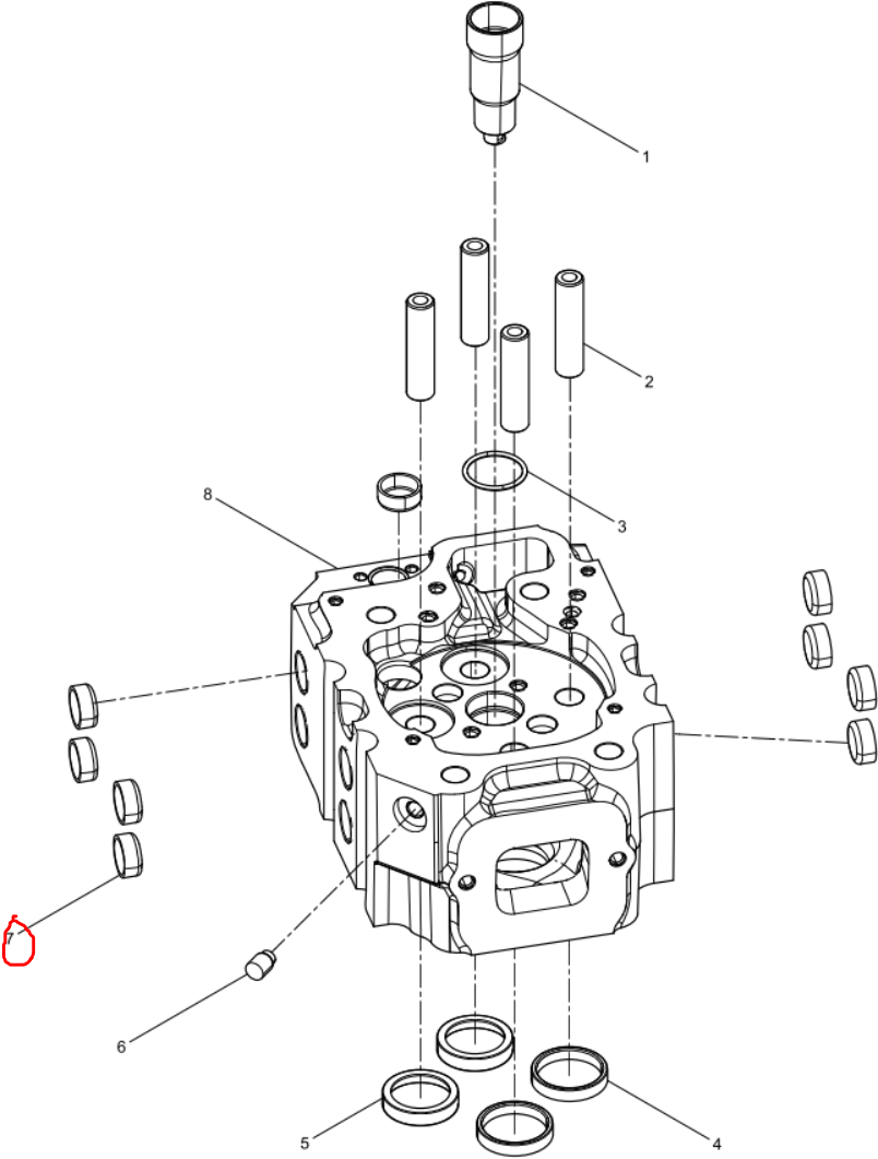 331001000587 Bowl Plug  Baudouin No.7