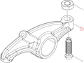 330202000111  Exhaust Rocker Arm Set  Baudouin  No.2