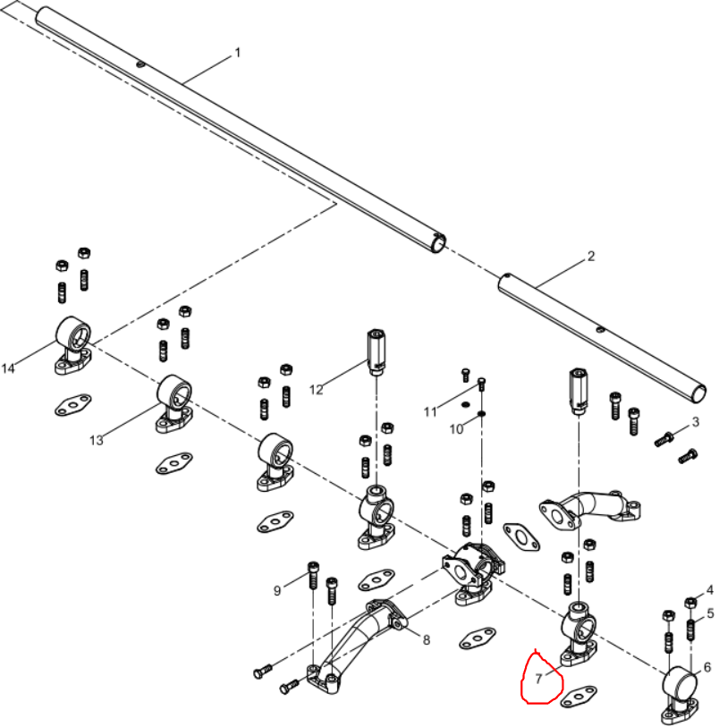 Baudouin  330204000120  Joint Body  No.7