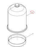 Baudouin 15540390D  Spin-on Cartridge Lubricating Oil Filter  No.1