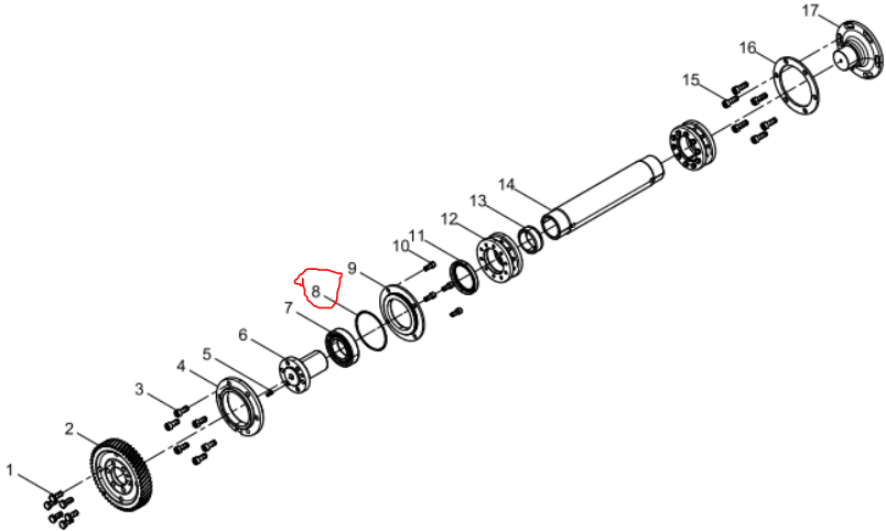 Baudouin  90017510055  O-ring  No.8