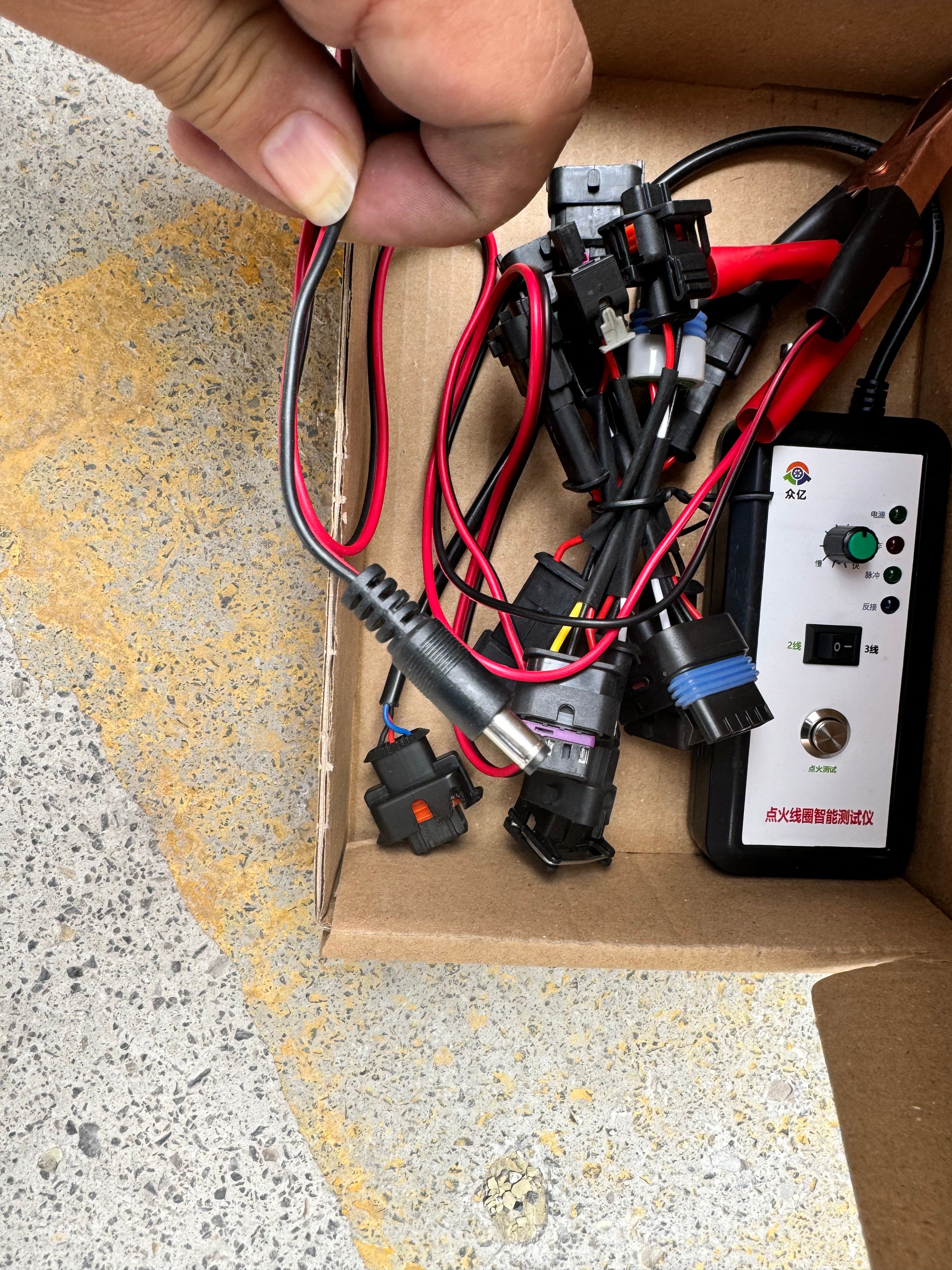 Natural gas ignition coil testing equipment