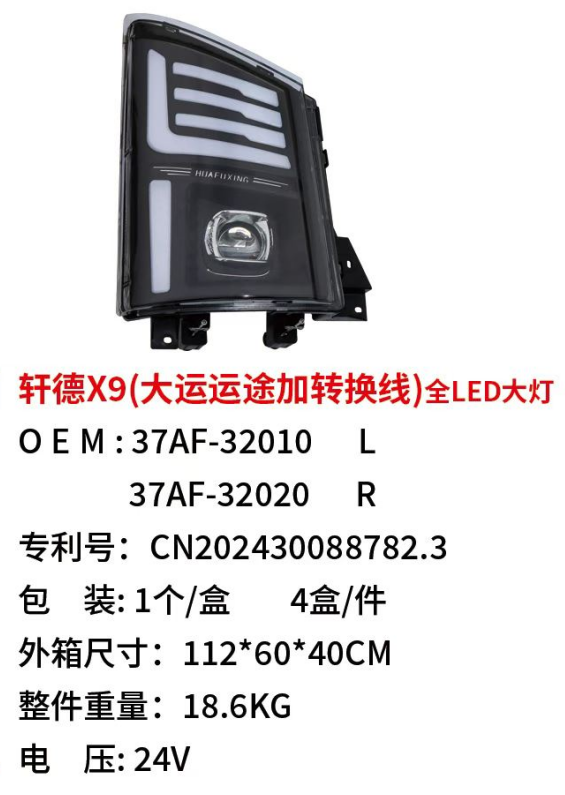 37AF-32010 37AF-32020 Faro dianteiro LED