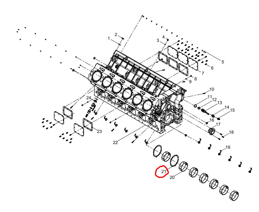 331001000192  Thrust Plate Set  21 OEM