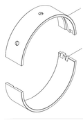 331001000454  Main Bearing Lower Shell  OEM  2
