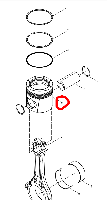 331002000322  Piston   OEM  6