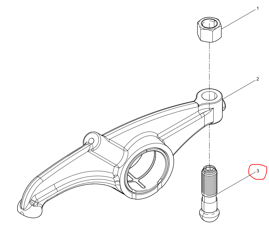 331002000312   Adjusting Screw   OEM 3