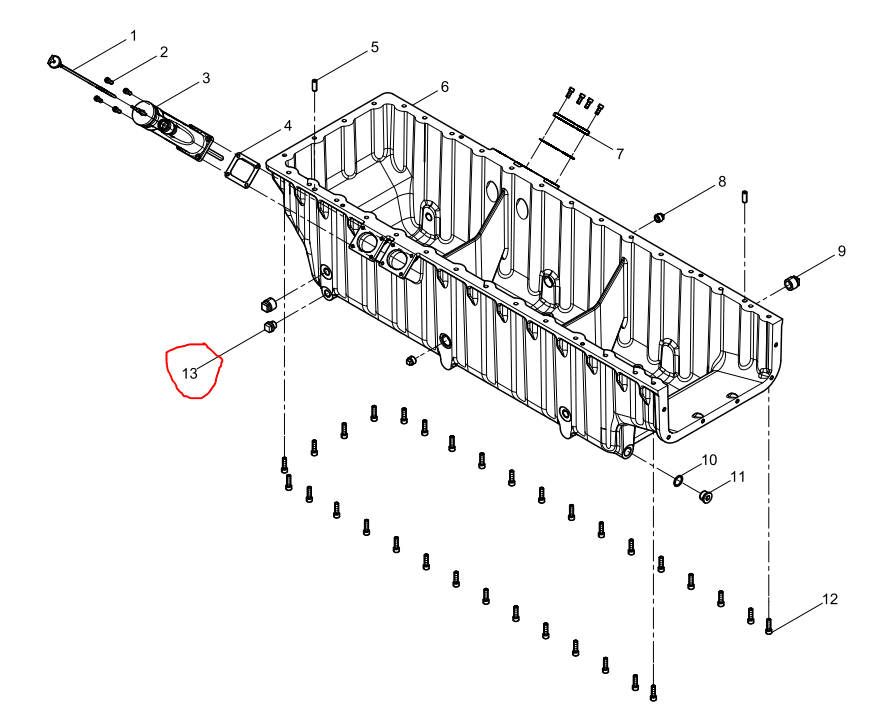 612600150302  Magnetic Screw Plug Assembly OEM  13