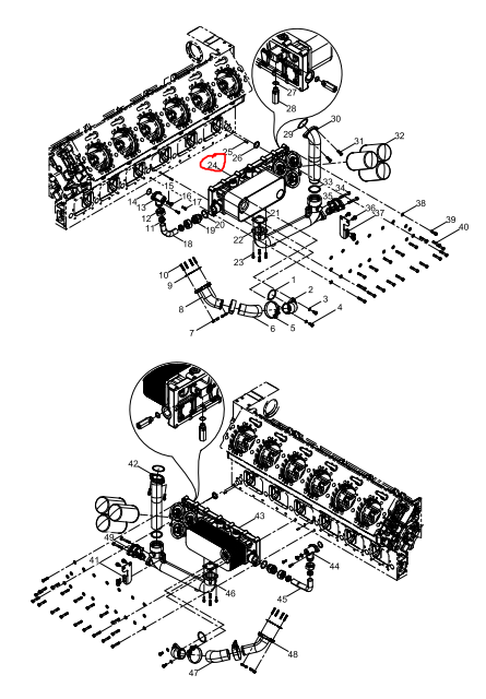 331004000034  Oil Cooler Assembly OEM  24