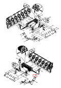 331004000150  Oil Cooler Water Pipe OEM  45