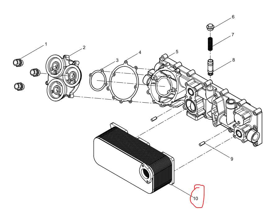 331004000043  Oil Cooler OEM  10