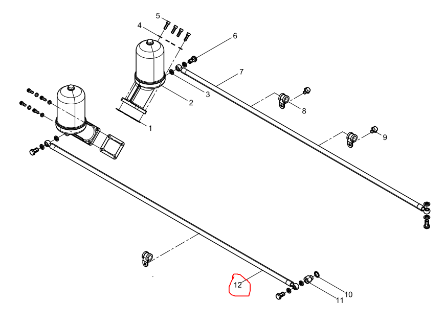 1000050285  Oil Filter Oil Pipe OEM  12