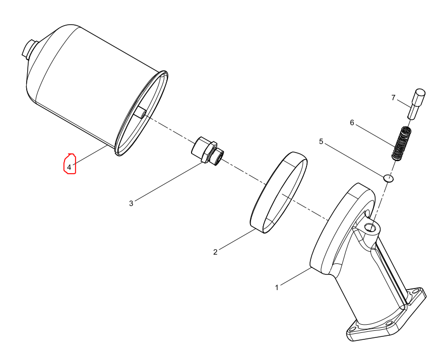 15540390D  Spin-on Cartridge Lubricating Oil Filter OEM  4