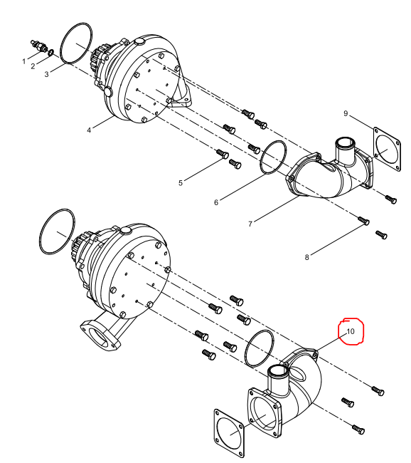 331003000219  Water Pump Water Pipe  OEM 10