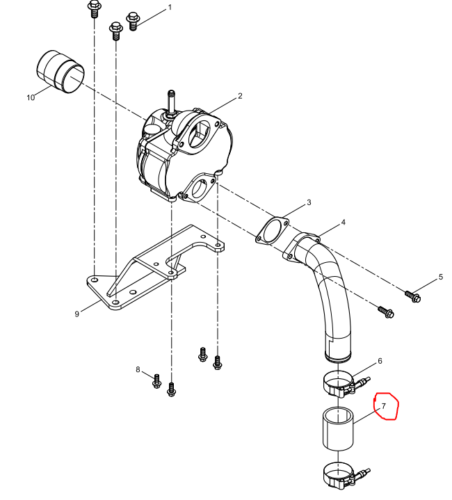 81500060015  Coolant Connecting Rubber Pipe   OEM 7