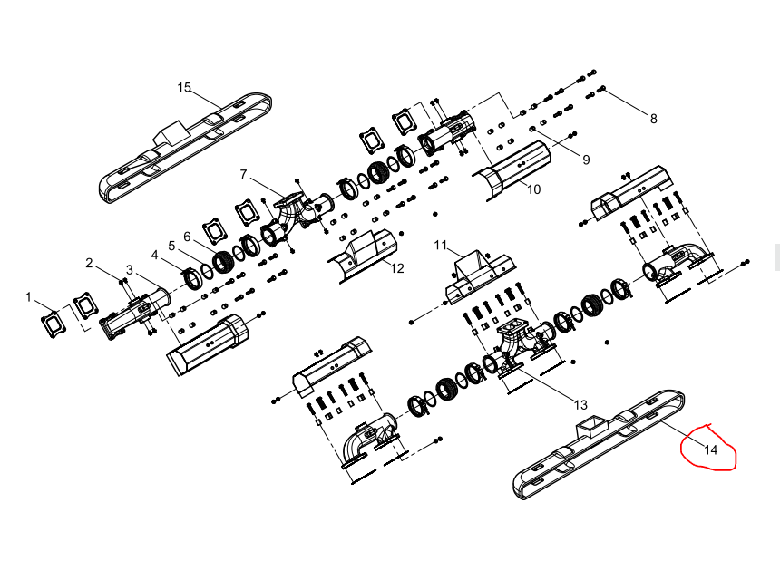 1000951908  Exhaust Manifold Heat Insulation Layer OEM 14