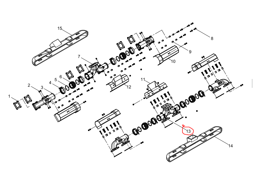 331009000200  Exhaust Manifold OEM 13