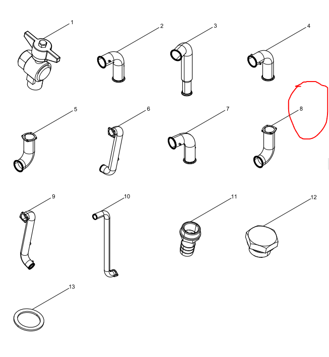 1000082675  Intercool Pipe Assembly OEM 8