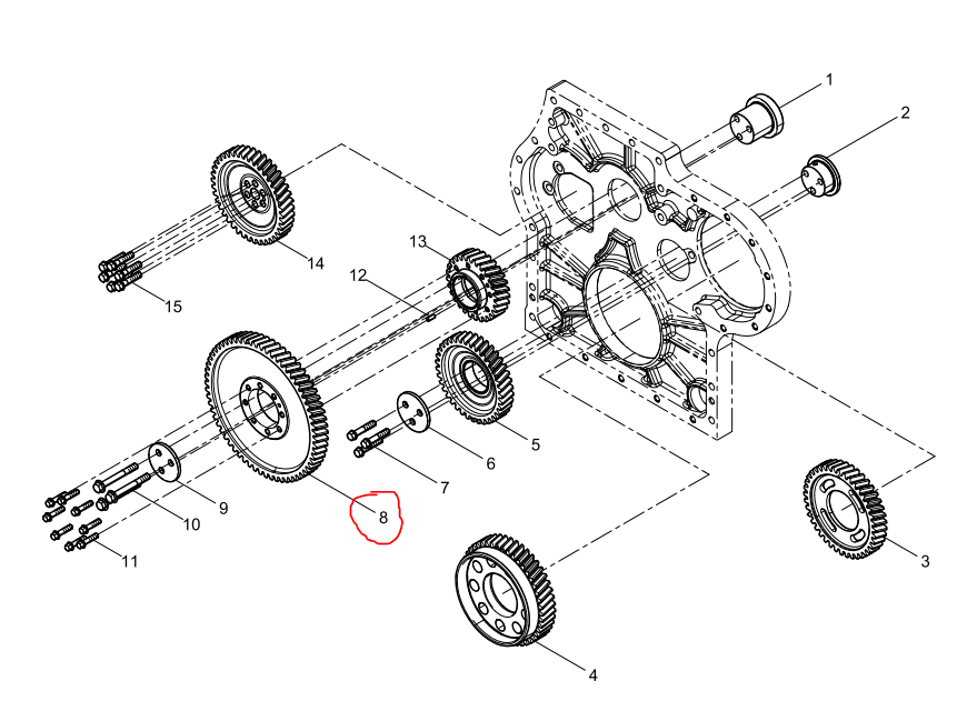 331002000077  Big Idler Gear OEM 8