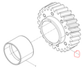 331002000078  Small Idler Gear OEM  1