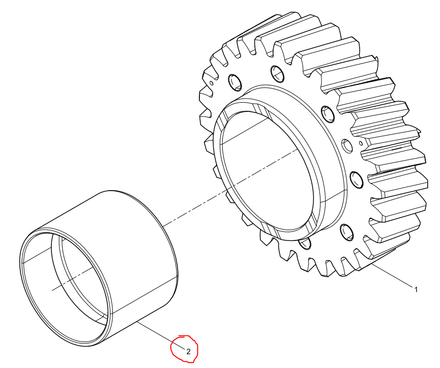331002000300  Gear Bush OEM  2