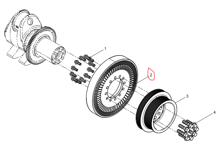 331002000177  Torsional Vibration Damper OEM  2