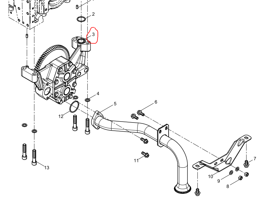 331004000074  Lubricating Oil Pump OEM  3