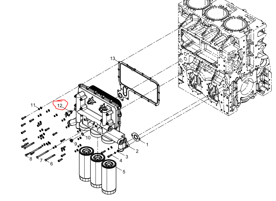 612600012598  Water Draining Valve OEM  12