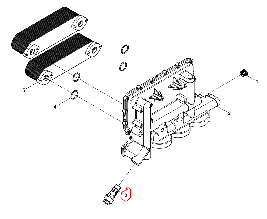 1001224835  Pressure-limiting valve of the main oil passage OEM 3