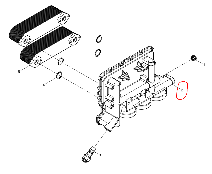 331004000139  Oil Cooler Cap OEM 2