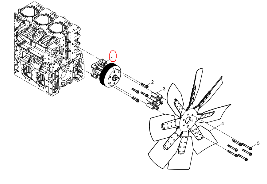 331050000083  Fan Bracket Assembly OEM  1
