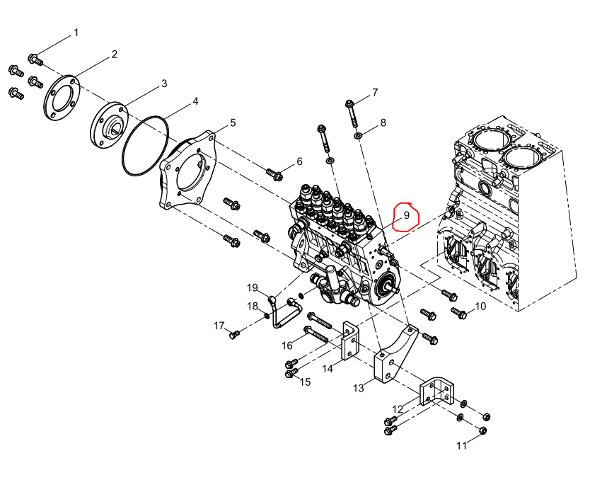 1000722757  Fuel Injection Pump Assembly OEM  9