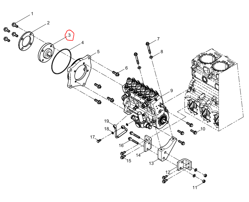 1000593353  Fuel Injection Pump Hub OEM  3