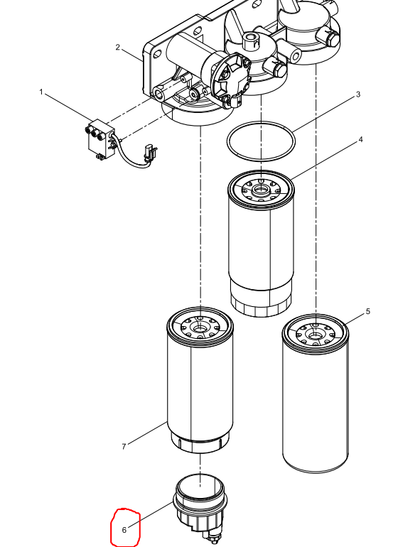 612600081322  Water Cup Assembly OEM 6