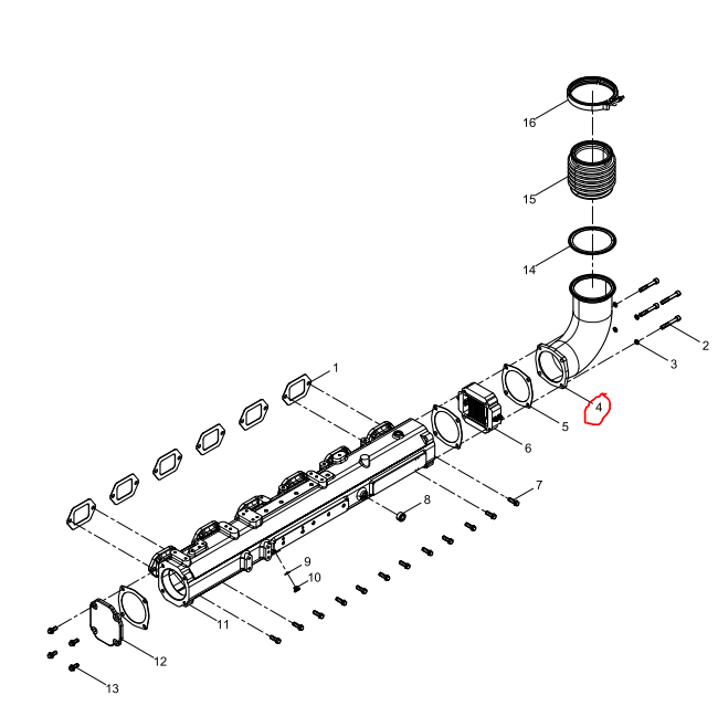 1000082877  Intercool Pipe Assembly OEM 4