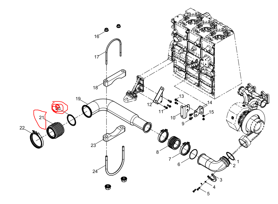 330208000310  Expansion Pipe OEM 21