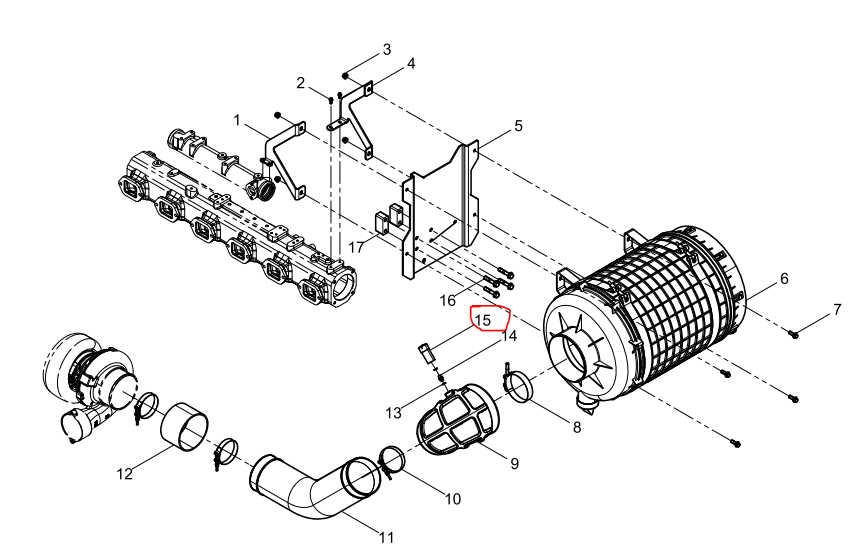 1000644232  Intake Resistance Alarm OEM 15