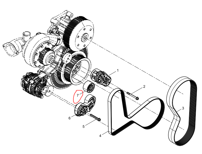 612630060836  Tensioner   OEM 7