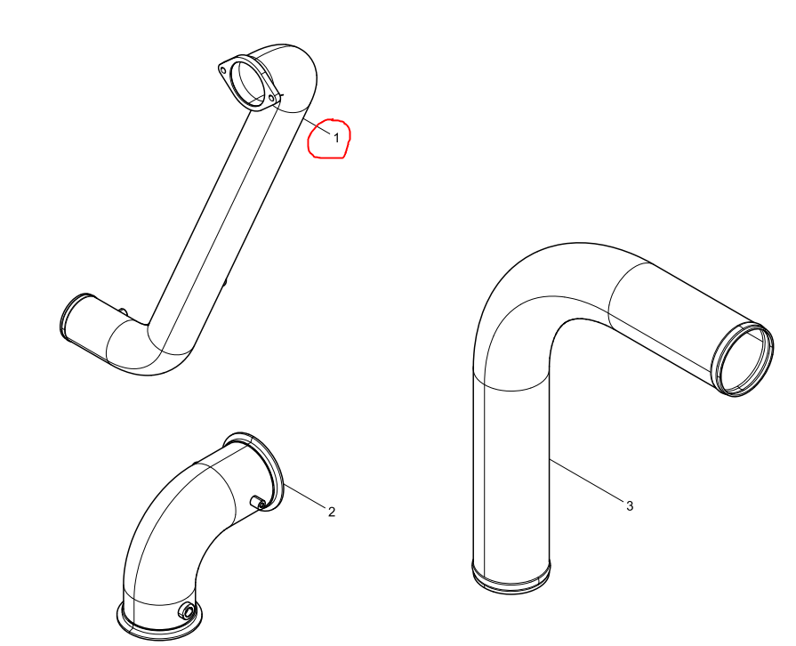 1000965918  Water Pump Water Pipe Assembly  OEM 1