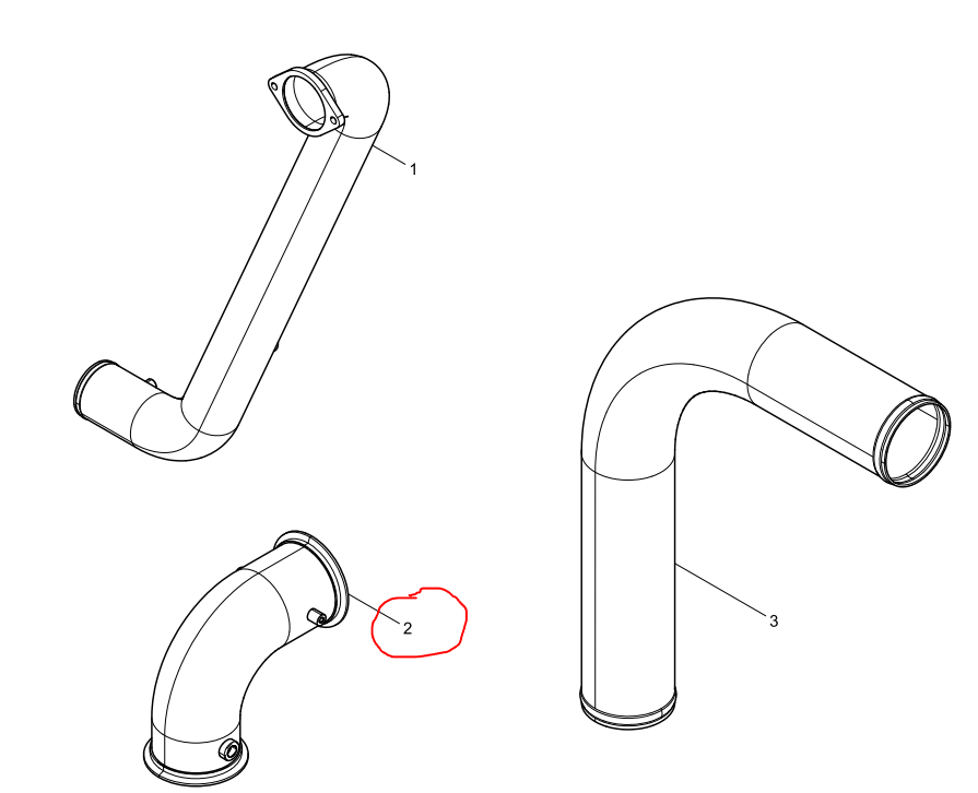 1000081469  Intercool Pipe Assembly OEM 2