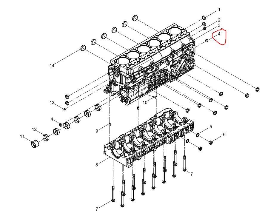 90003989204  Bowl Plug OEM  4