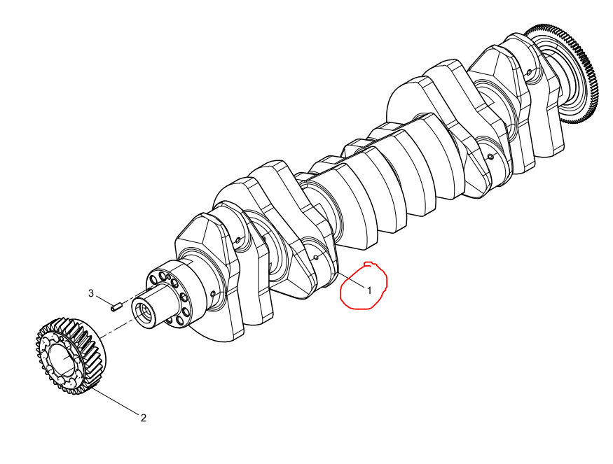 612700020012  Crankshaft Assembly OEM 1