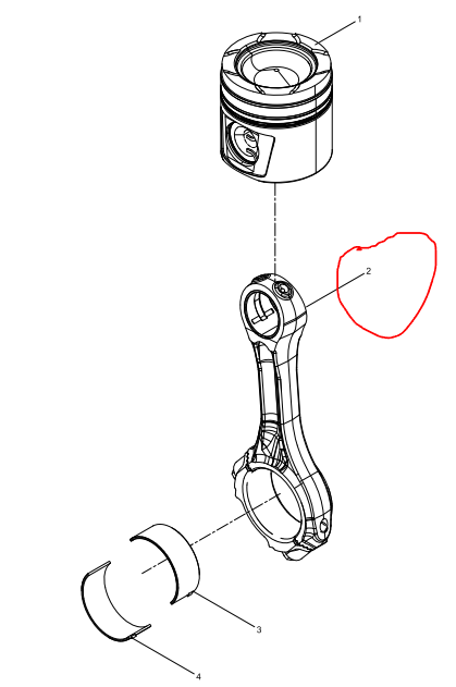 612630020017  Connecting Rod Assembly OEM 2