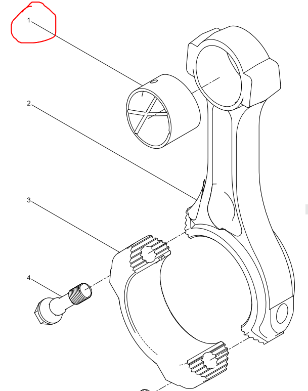 612630020244  Connecting Rod Bush OEM 1